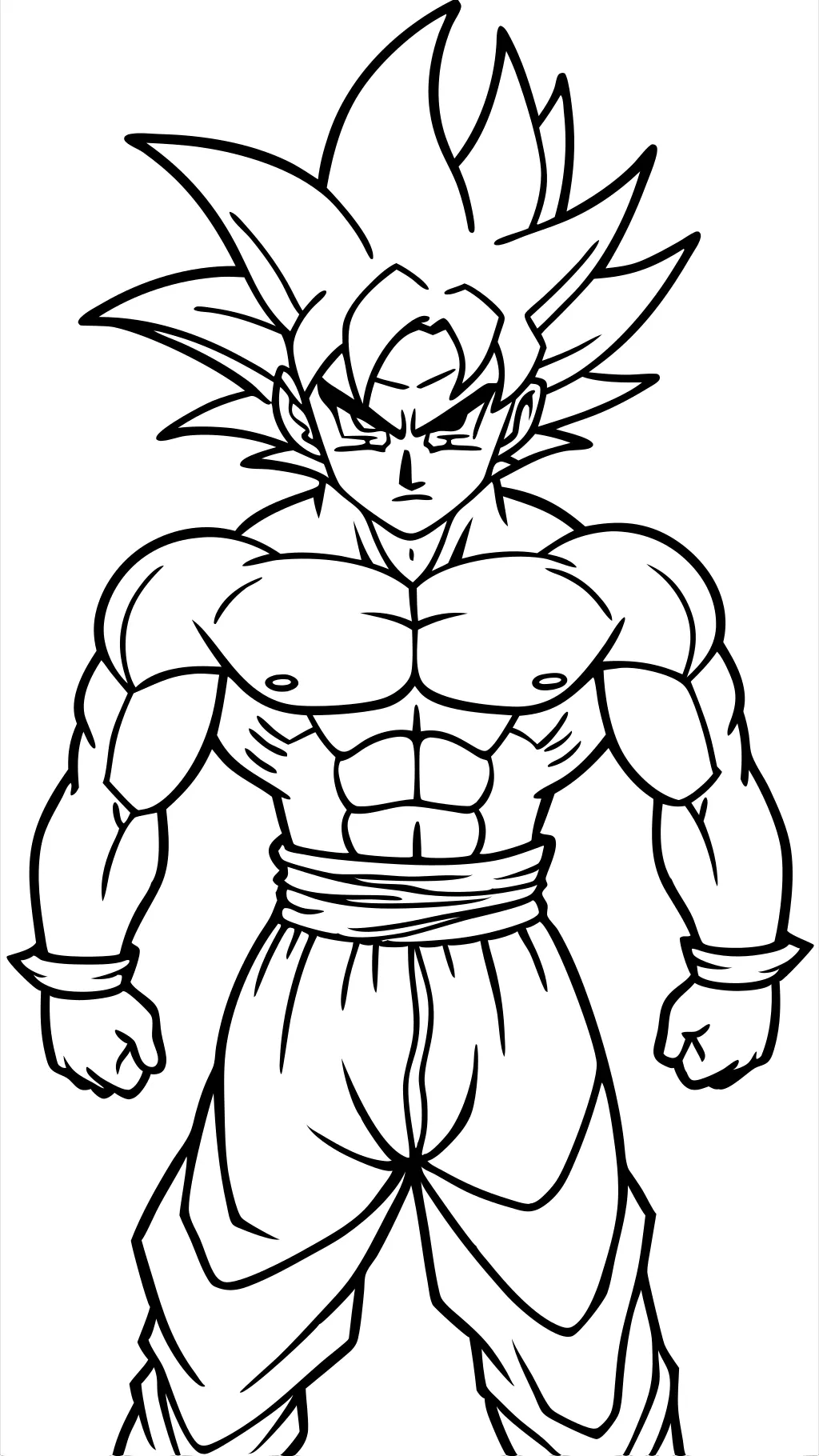 Páginas para colorear de Goku Ultra Instinct